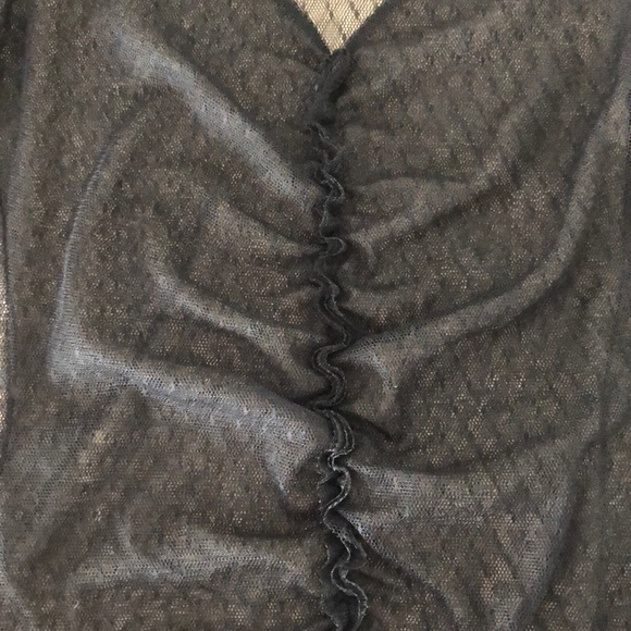 Poleci Long Sleeve Sheer Mesh Top - Picture 3 of 4